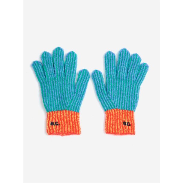 Bobo Choses Color Stripes Knitted Gloves
